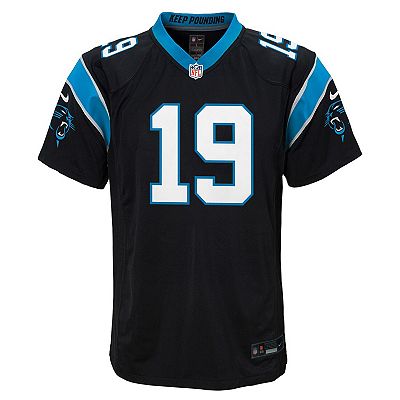 Youth Nike Adam Thielen Black Carolina Panthers Game Jersey