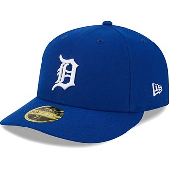 Men's New Era Royal Detroit Tigers White Logo Low Profile 59FIFTY Fitted Hat