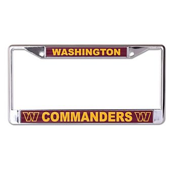 WinCraft Washington Commanders Primary Logo MVP Metal License Plate Frame