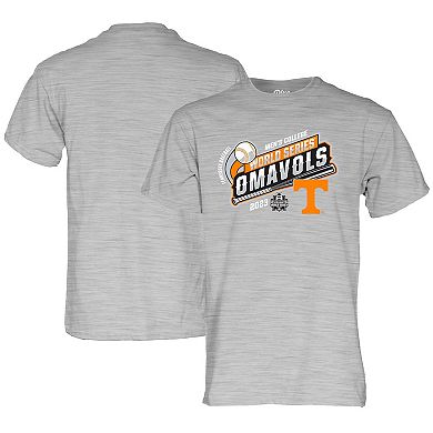 Blue 84  Gray Tennessee Volunteers 2023 NCAA Men's Baseball College World Series T-Shirt