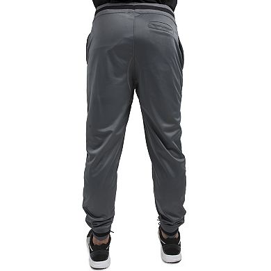 Vibes Men's Tricot Jogger Pant With Stripe Rib Waist & Cuff