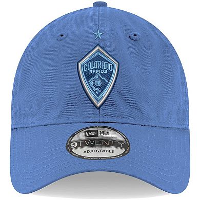 Men's New Era Light Blue Colorado Rapids Jersey Hook 9TWENTY Adjustable Hat