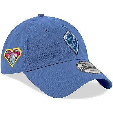 Men's New Era Light Blue Colorado Rapids Jersey Hook 9TWENTY Adjustable Hat