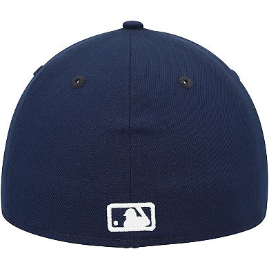 Men's New Era Navy Miami Marlins Oceanside Low Profile 59FIFTY Fitted Hat