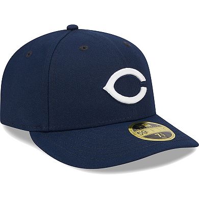 Men's New Era Navy Cincinnati Reds Oceanside Low Profile 59FIFTY Fitted Hat