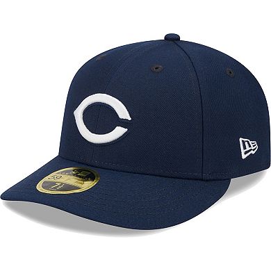 Men's New Era Navy Cincinnati Reds Oceanside Low Profile 59FIFTY Fitted Hat