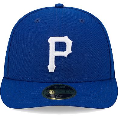 Men's New Era  Royal Pittsburgh Pirates White Logo Low Profile 59FIFTY Fitted Hat