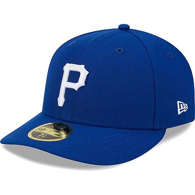 Men's New Era  Royal Pittsburgh Pirates White Logo Low Profile 59FIFTY Fitted Hat