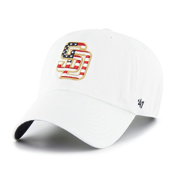 San Diego Padres 47 Brand White Clean Up Adjustable Hat