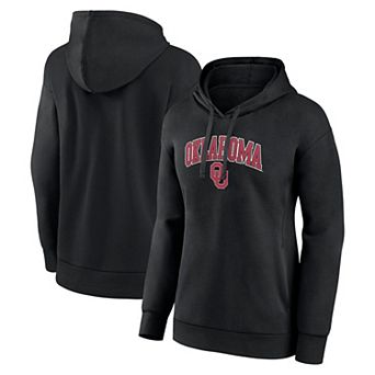 Women's Fanatics Branded Black Oklahoma Sooners Evergreen Campus Pullover Hoodie