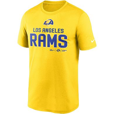 Men's Nike Gold Los Angeles Rams Legend Community Performance T-Shirt