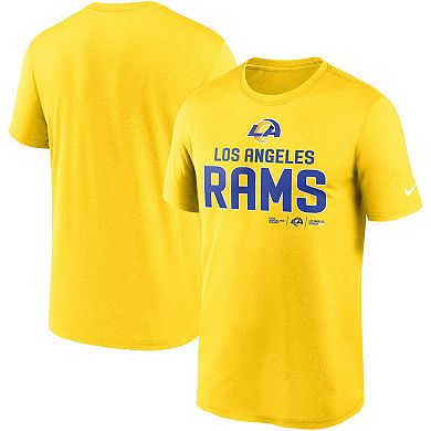Men's Nike Gold Los Angeles Rams Legend Community Performance T-Shirt