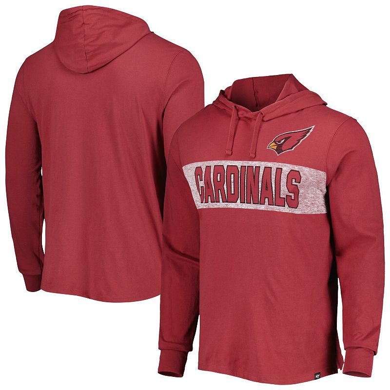 UPC 196002263519 product image for Men's '47 Cardinal Arizona Cardinals Field Franklin Hooded Long Sleeve T-Shirt,  | upcitemdb.com