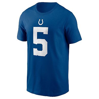 Men's Nike Anthony Richardson Royal Indianapolis Colts 2023 NFL Draft First Round Pick Player Name & Number T-Shirt