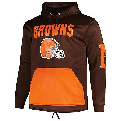 Men's Fanatics Branded Brown Cleveland Browns Big & Tall Pullover Hoodie