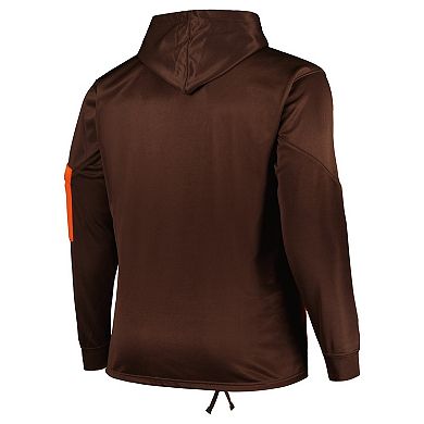Men's Fanatics Branded Brown Cleveland Browns Big & Tall Pullover Hoodie