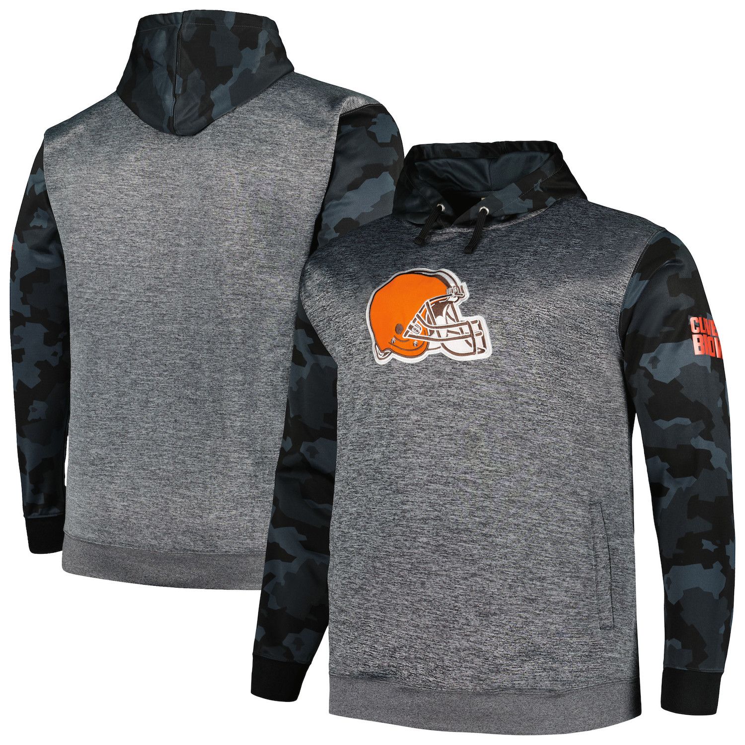 Men's Fanatics Branded Heathered Gray Cleveland Browns Big & Tall Thermal  Long Sleeve T-Shirt