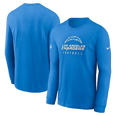 Men's Nike Powder Blue Los Angeles Chargers Sideline Performance Long Sleeve T-Shirt