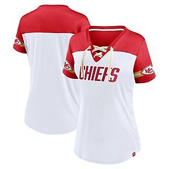 Kansas City Chiefs Fanatics Branded Women's Earned Stripes T-Shirt - Red