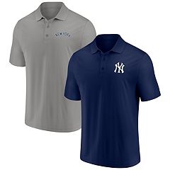 New York Yankees Stitches Button-Down Raglan Replica Jersey - Navy