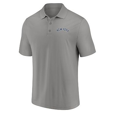 Men's Fanatics Branded Navy/Gray New York Yankees Dueling Logos Polo Combo Set