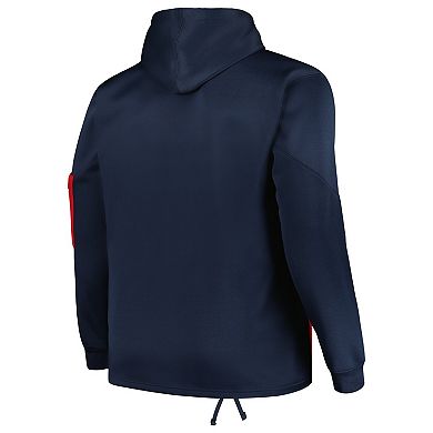 Men's Fanatics Branded Navy New England Patriots Big & Tall Pullover Hoodie