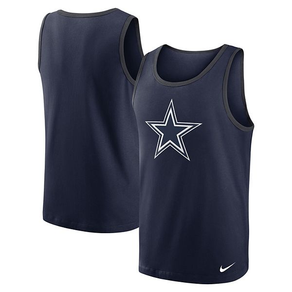 Men's Dallas Cowboys Nike Navy Tri-Blend Tank Top