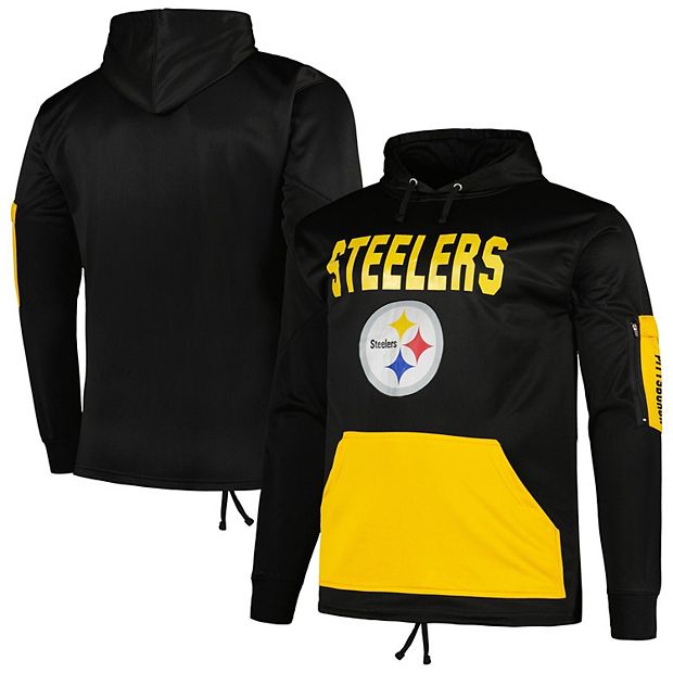 : Cutter & Buck Men's Black Pittsburgh Steelers Big