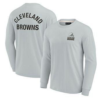 Unisex Fanatics Signature Gray Cleveland Browns Super Soft Long Sleeve T-Shirt