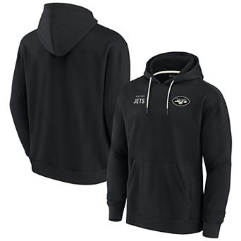 Unisex Fanatics Signature Black New York Jets Elements Super Soft Fleece Pullover Hoodie