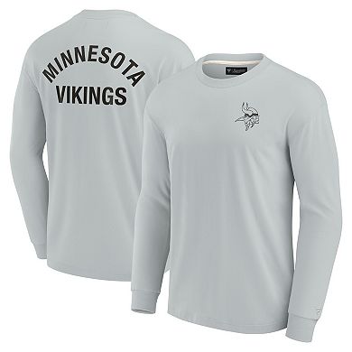 Unisex Fanatics Signature Gray Minnesota Vikings Elements Super Soft Long Sleeve T-Shirt