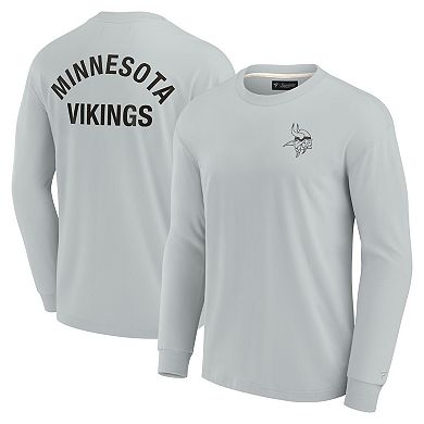 Unisex Fanatics Signature Gray Minnesota Vikings Super Soft Long Sleeve T-Shirt