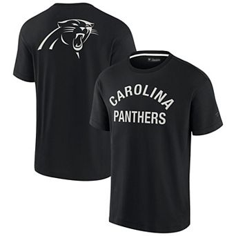 Unisex Fanatics Signature Black Carolina Panthers Super Soft Short Sleeve T-Shirt