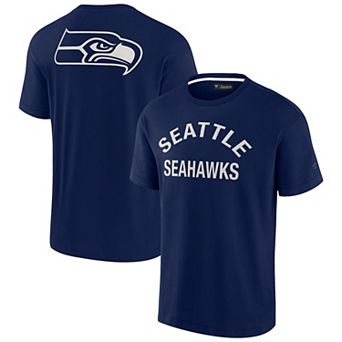 Unisex Fanatics Signature Navy College Seattle Seahawks Super Soft Short Sleeve T-Shirt