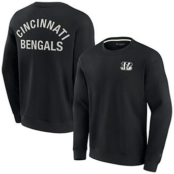 Unisex Fanatics Black Cincinnati Bengals Elements Super Soft Pullover Sweatshirt