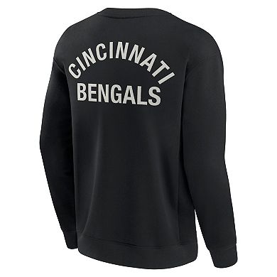 Unisex Fanatics Black Cincinnati Bengals Elements Super Soft Pullover Sweatshirt