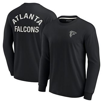 Unisex Fanatics Signature Black Atlanta Falcons Super Soft Long Sleeve T-Shirt