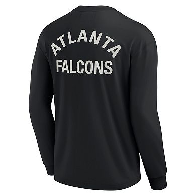 Unisex Fanatics Signature Black Atlanta Falcons Super Soft Long Sleeve T-Shirt
