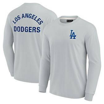 Unisex Fanatics Signature Gray Los Angeles Dodgers Super Soft Long Sleeve T-Shirt