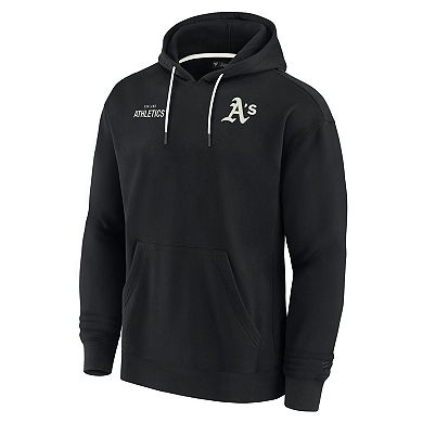 Unisex Fanatics Signature Black Oakland Athletics Super Soft Fleece Pullover Hoodie