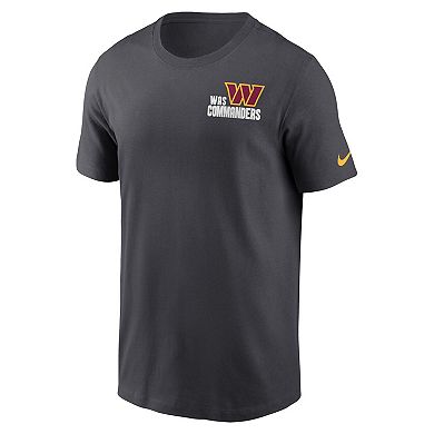 Men's Nike Anthracite Washington Commanders Blitz Essential T-Shirt