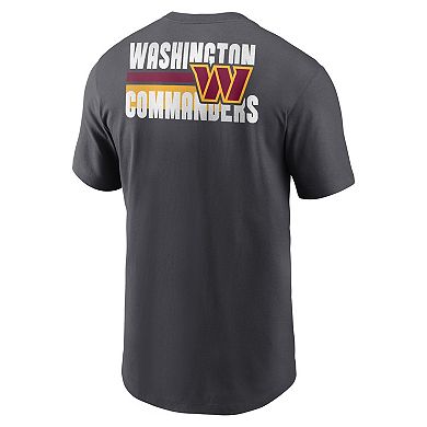 Men's Nike Anthracite Washington Commanders Blitz Essential T-Shirt