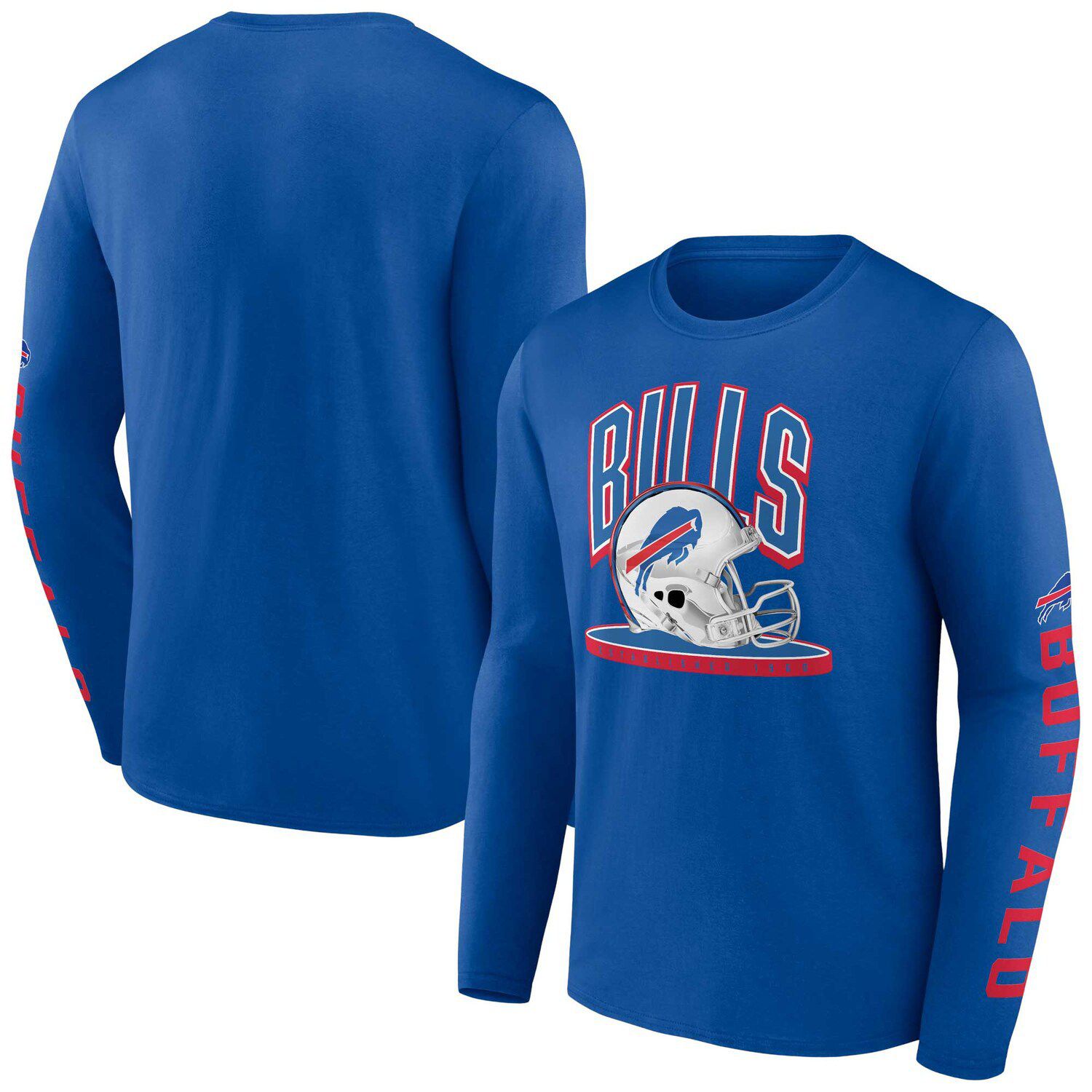 Men's Nike Anthracite Buffalo Bills Team Slogan Long Sleeve T-Shirt Size: Medium