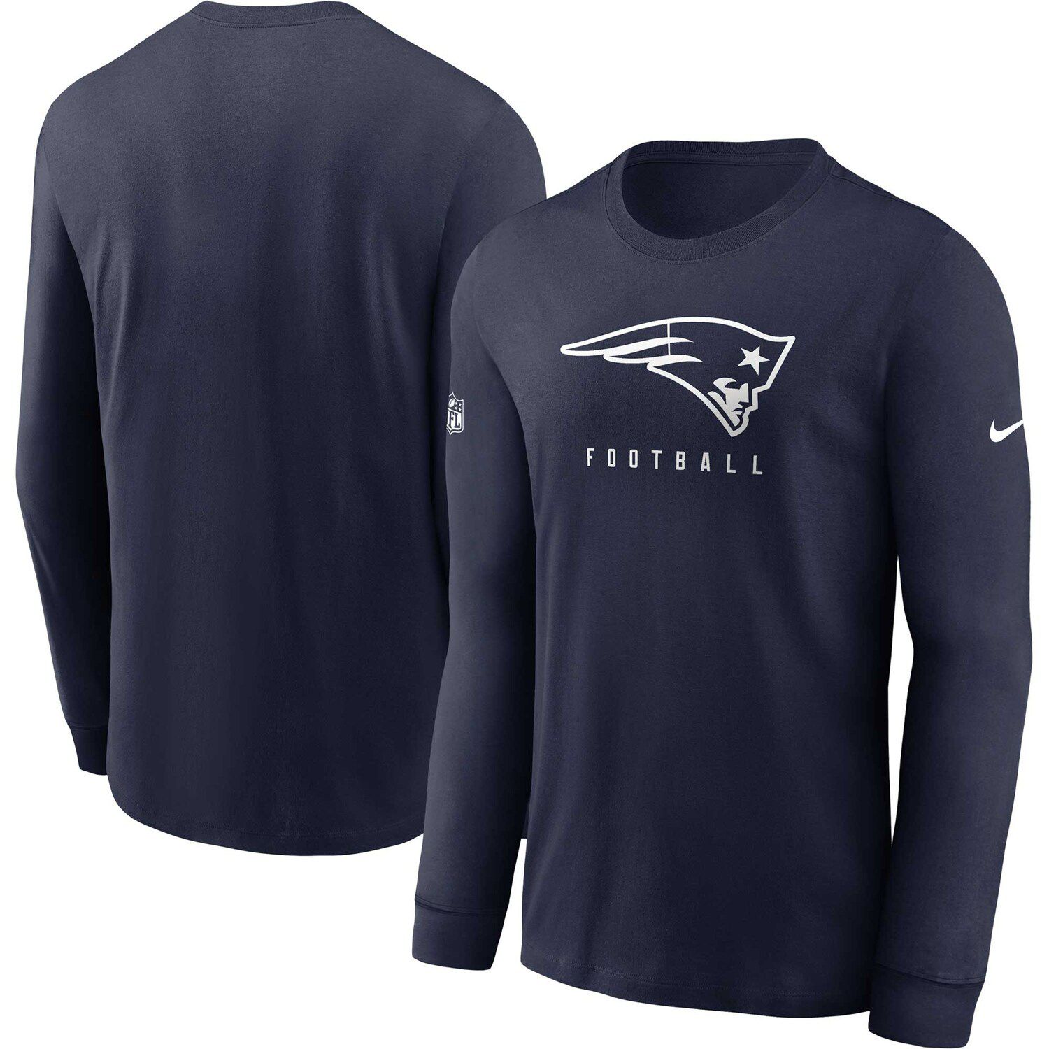 Men's Nike Navy New England Patriots Sideline Performance Long Sleeve T ...