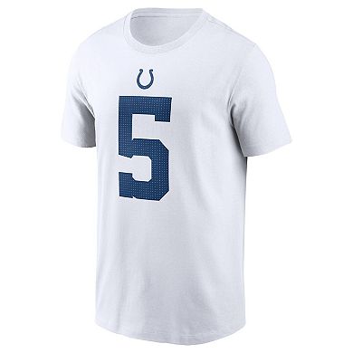 Men's Nike Anthony Richardson White Indianapolis Colts 2023 NFL Draft First Round Pick Player Name & Number T-Shirt