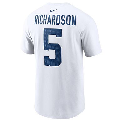 Men's Nike Anthony Richardson White Indianapolis Colts 2023 NFL Draft First Round Pick Player Name & Number T-Shirt