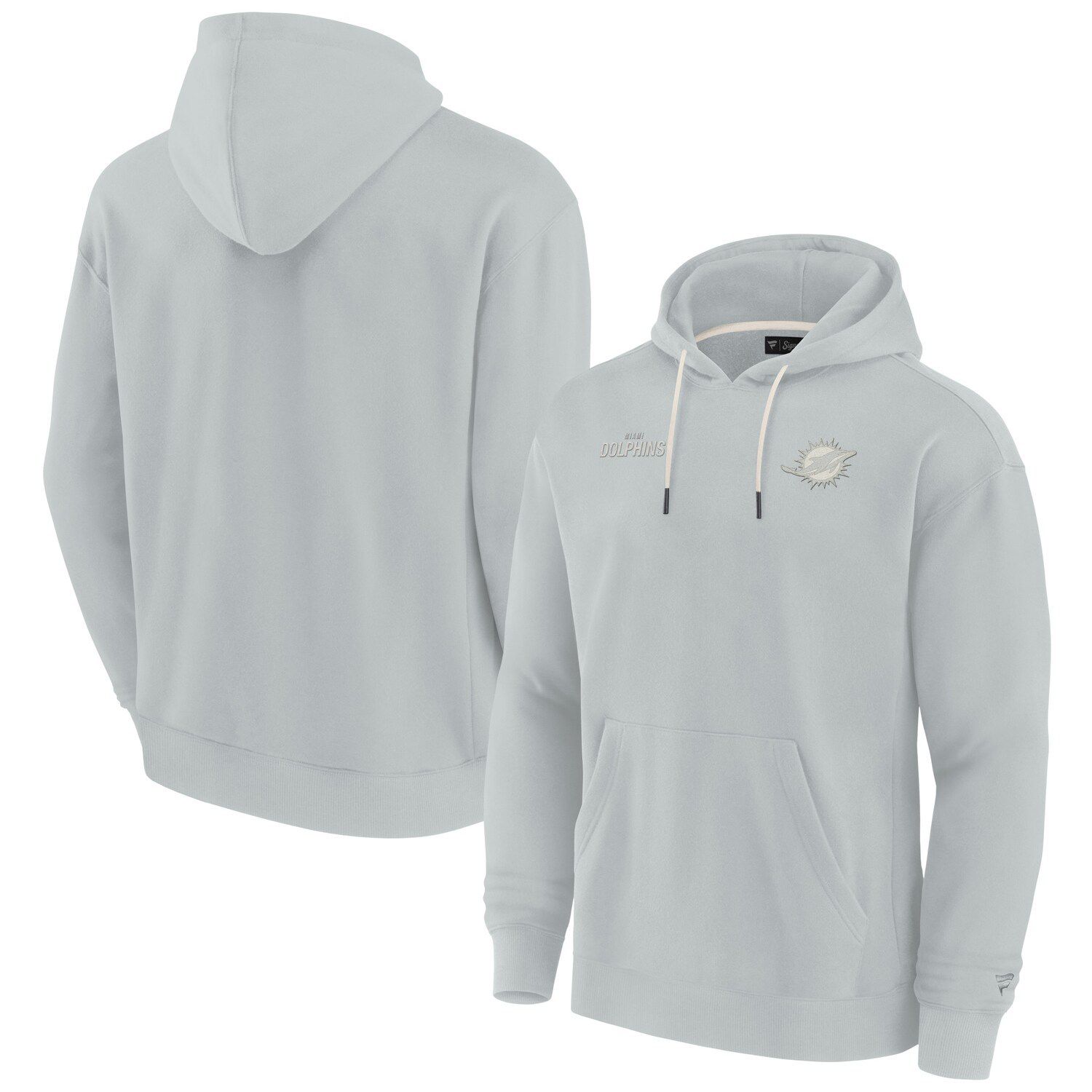 Miami Dolphins Houston Fleece Full-Zip Vest - Gray