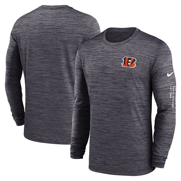 Men's Nike Black Cincinnati Bengals Velocity Long Sleeve T-Shirt