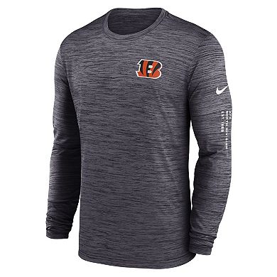 Men's Nike Black Cincinnati Bengals Velocity Long Sleeve T-Shirt