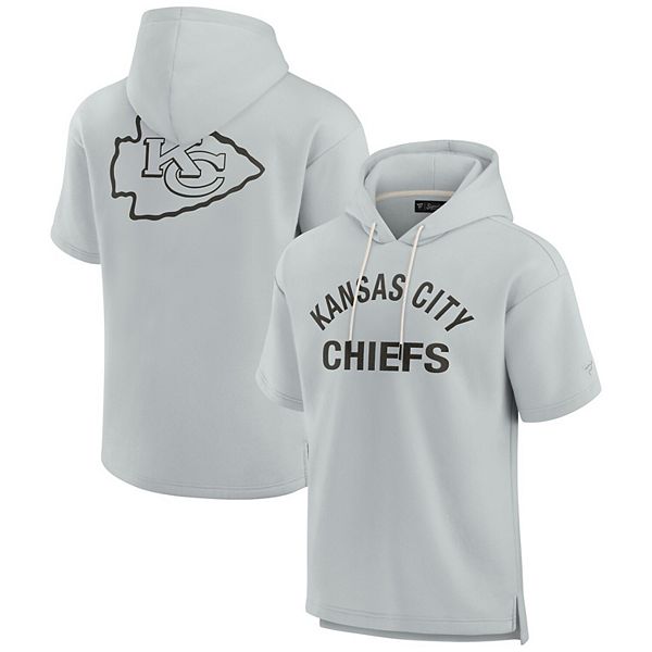 Unisex Fanatics Signature Gray Kansas City Chiefs Super Soft Fleece Short  Sleeve Hoodie